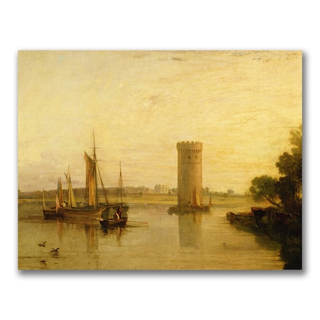 Joseph Turner 'Tabley Seat Of Sir J.F Leicester' Canvas Art,35x47